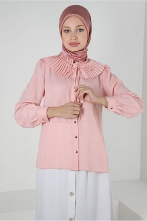 بلوز حجاب صورتی زنانه رگولار Alvina - کد 799160889