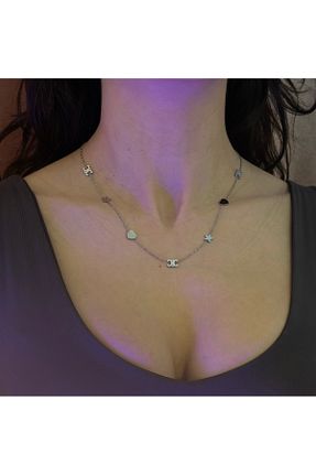 گردنبند جواهر طوسی زنانه Çelik - کد 921856987