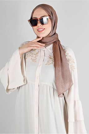 شال قهوه ای زنانه پلی استر Alvina - کد 806345185