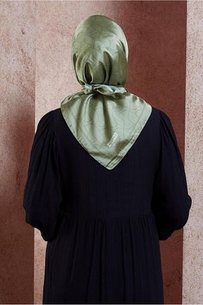 روسری خاکی ساتن Alvina - کد 846355923
