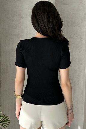 بلوز مشکی زنانه ساده Chicup - کد 921887337