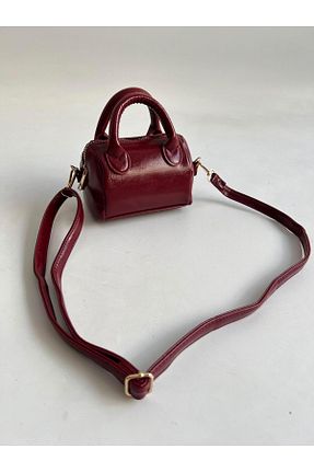 کیف دوشی زرشکی زنانه چرم مصنوعی Mia Collection - کد 921886791