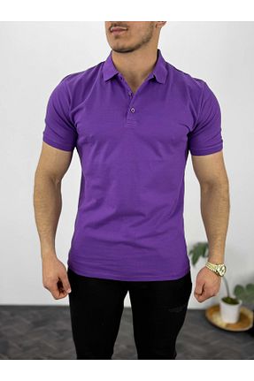 پولوشرت بنفش مردانه %100 پنبه T&M Vertino - کد 921903468
