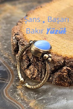 انگشتر جواهر آبی زنانه سنگ طبیعی NBS Beautiful Naturel Stones - کد 921921693