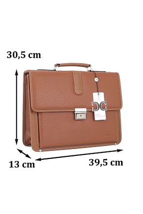 کیف دستی قهوه ای مردانه ابعاد بزرگ SYM SARAÇ - کد 921936826