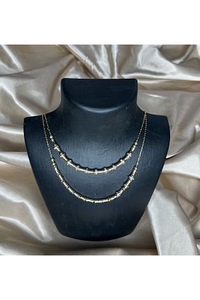 گردنبند جواهر زرد زنانه استیل ضد زنگ BIJUTERI - کد 921944739