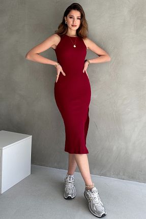 لباس زرشکی زنانه بافتنی Rabi Shine - کد 921945489