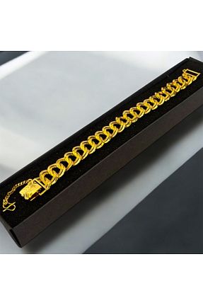 دستبند جواهر زرد زنانه روکش طلا Mesan Accessory - کد 897608568