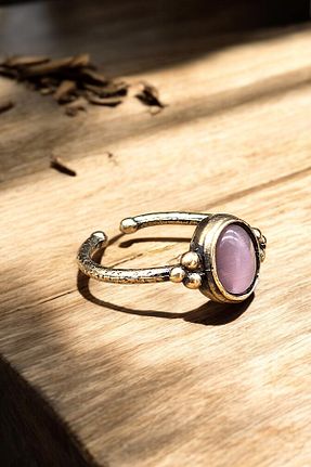 انگشتر جواهر صورتی زنانه سنگ طبیعی NBS Beautiful Naturel Stones - کد 921958771
