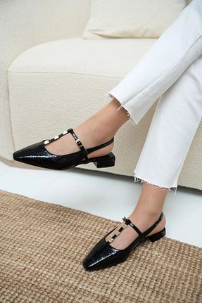 بابت مشکی زنانه چرم لاکی LAMİNTA - کد 921966885
