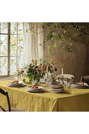 رومیزی زرد کتان Meine Home - کد 922484930