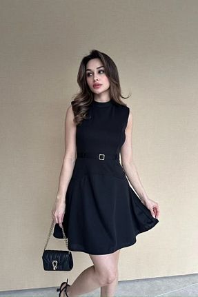 لباس مجلسی و فارغ التحصیلی مشکی زنانه کرپ ALFUDO Moda Collection - کد 921976104