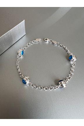دستبند نقره سفید زنانه 925 عیار Zeta Jewel - کد 203791439