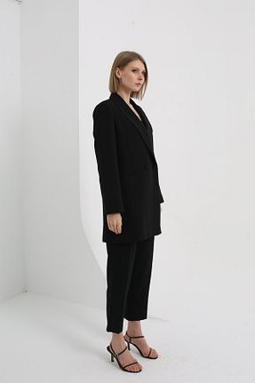 ست بالاتنه و پائین تنه مشکی زنانه بافتنی Nurs - کد 922666966