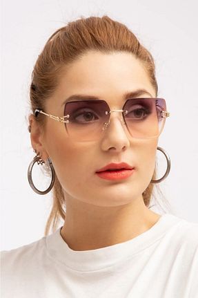 عینک آفتابی بنفش زنانه 50 BAPPİR - کد 475322563