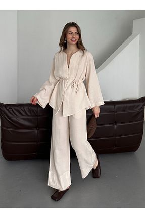 ست بالاتنه و پائین تنه زنانه بافتنی Laluvia - کد 902102965
