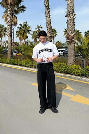 تیشرت سفید مردانه اورسایز Flaw Wear - کد 922024762