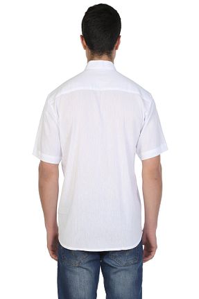 پیراهن سایز بزرگ سفید مردانه سایز بزرگ Eliş Şile Bezi - کد 922025048