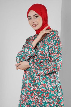 تونیک حجاب سبز زنانه ویسکون Alvina - کد 799581172