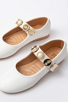 بابت سفید زنانه چرم مصنوعی Mida Shoes - کد 922024655