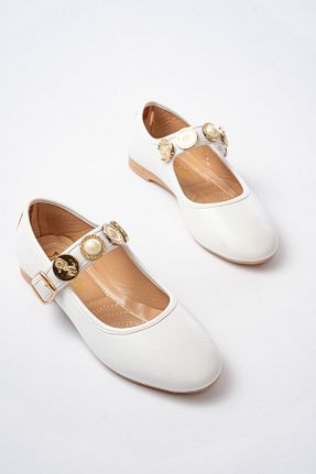 بابت سفید زنانه چرم مصنوعی Mida Shoes - کد 922024655