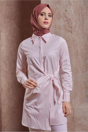 تونیک حجاب صورتی زنانه مخلوط پلی استر Alvina - کد 820122681