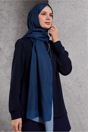 شال سرمه ای زنانه پلی استر Alvina - کد 887652244