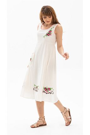 لباس بژ زنانه بافتنی Eliş Şile Bezi - کد 93026222