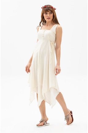 لباس بژ زنانه بافتنی Eliş Şile Bezi - کد 92950896