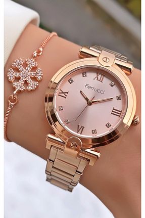 ساعت مچی متالیک زنانه 36-40 میلی متر Ferrucci - کد 786775213