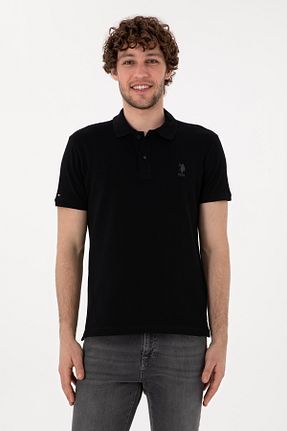 پولوشرت مشکی مردانه پنبه ای U.S. Polo Assn. - کد 922047872