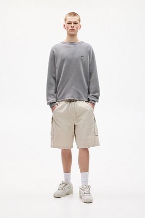 شلوارک و برمودا بژ مردانه پنبه ای Pull & Bear - کد 922048318
