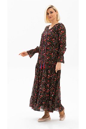 لباس مشکی زنانه بافتنی Eliş Şile Bezi - کد 92947411