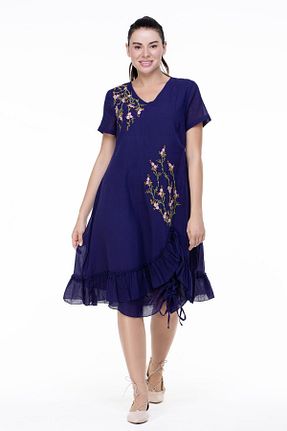 لباس بنفش زنانه بافتنی Eliş Şile Bezi - کد 770321188