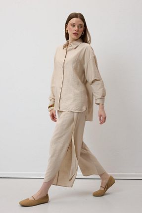 شلوار طوسی زنانه پاچه کش دار LEVURE - کد 901988392