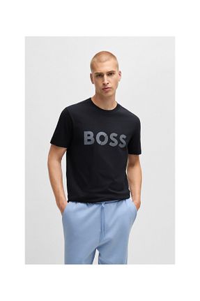 تیشرت آبی مردانه رگولار BOSS - کد 922048061