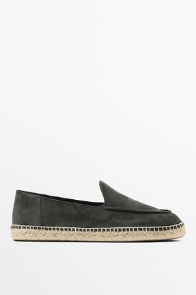 کفش اسپادریل آبی مردانه چرم خالص Massimo Dutti - کد 922066306