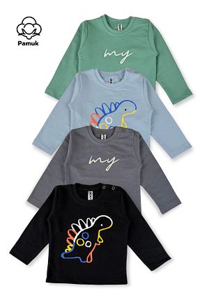 سوئیشرت رنگی بچه گانه چاپی MK Mukko Kids - کد 922080751