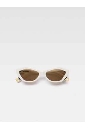 عینک آفتابی سفید زنانه UV400 JACQUEMUS - کد 922064648
