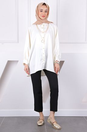 پیراهن حجاب بژ زنانه رگولار İmajButik - کد 922115897