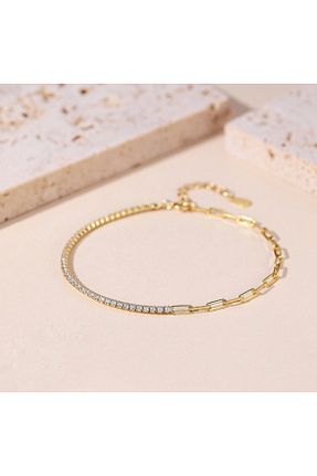 دستبند نقره سفید زنانه 925 عیار azo silver - کد 922105031