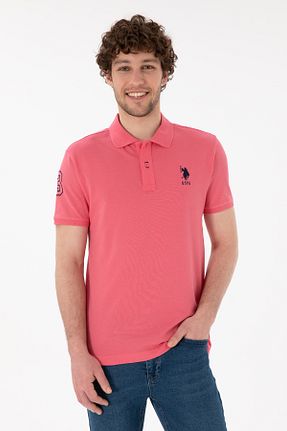 پولوشرت صورتی مردانه پنبه ای U.S. Polo Assn. - کد 922128668