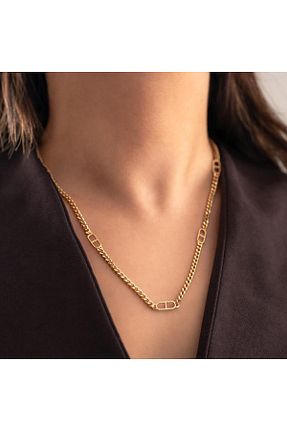 گردنبند طلا طلائی زنانه 14 عیار hakan mücevherat - کد 922788803