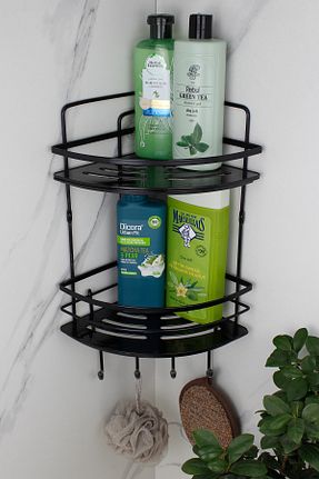 نظم دهنده حمام مشکی استیل (فولاد) HIMYHOME - کد 697379971