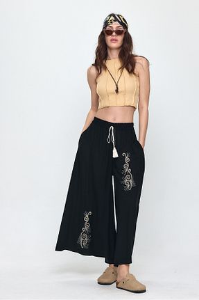 شلوار مشکی زنانه ویسکون Denismoda - کد 922160264