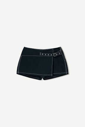 دامن آبی زنانه پنبه ای Bershka - کد 922160491