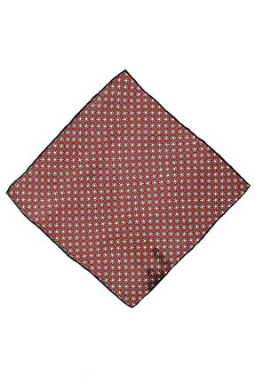 دستمال جیبی زرشکی مردانه ابریشم Kiğılı - کد 736122220