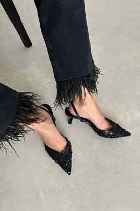 کفش پاشنه بلند کلاسیک مشکی زنانه چرم مصنوعی wolk shoes - کد 922160764