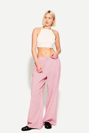 شلوار صورتی زنانه پنبه ای Bershka - کد 922162626