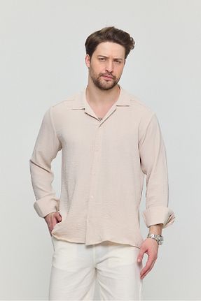پیراهن بژ مردانه گشاد Gray Clothing - کد 336198347